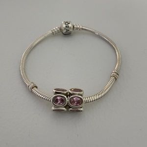 2 Retired Pandora Oval Lights Charm